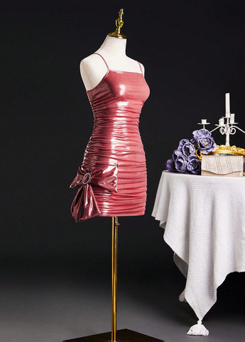 Вишнёвое платье SHEIN (316506172)