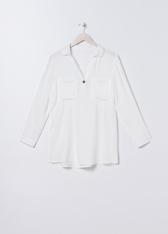 Белая летняя блуза Sinsay