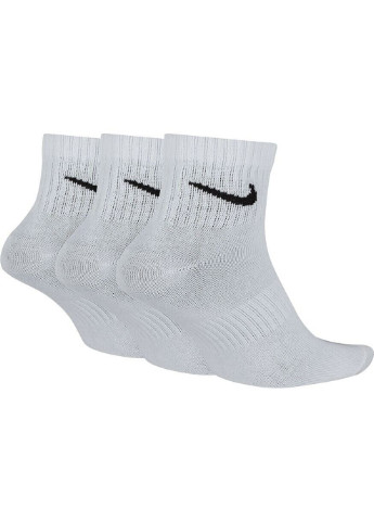 Білі шкарпетки everyday lightweight ankle 3-pack white — sx7677-100 Nike логотипи (254342681)