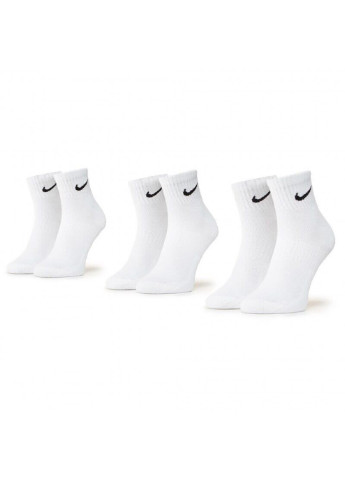 Шкарпетки Everyday Lightweight Ankle 3-pack white — SX7677-100 Nike (254342681)