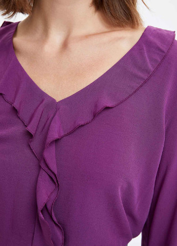 Пурпурная демисезонная блуза DeFacto