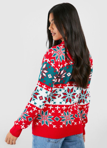 Червоний зимовий джемпер джемпер Boohoo