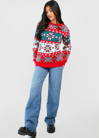 Червоний зимовий джемпер джемпер Boohoo