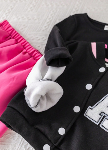 Комбинированный демисезонный комплект (бомбер, лонгслив, юбка) SHEIN