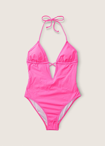 Розовый летний купальник слитный Victoria's Secret