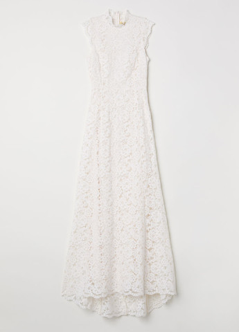 Білий вечірня сукня H&M однотонна