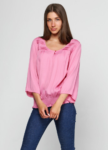 Розовая летняя блуза CARLA F