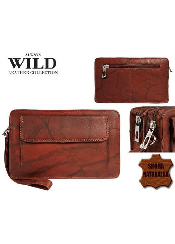 Чоловіча шкіряна барсетка 20х12х6,5 см Always Wild (250097156)