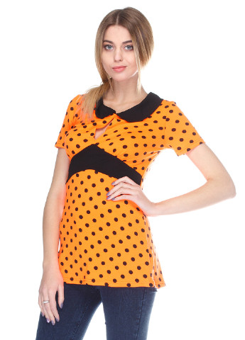 Оранжевая летняя блуза Vergans