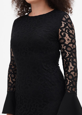 Чорна кежуал сукня Sassofono однотонна