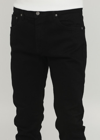 Черные демисезонные зауженные джинсы Weekday