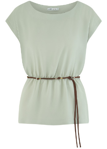 Оливково-зеленая летняя блуза Oodji