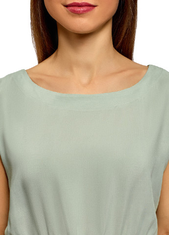 Оливково-зеленая летняя блуза Oodji