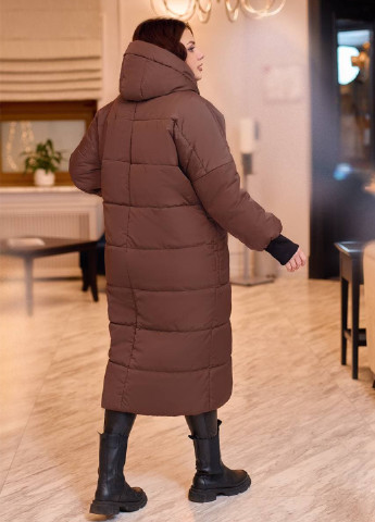 Темно-коричнева зимня куртка LibeAmore