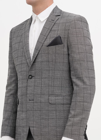 Светло-серый демисезонный костюм (пиджак, брюки) брючный Federico Cavallini