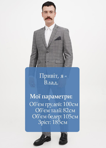 Светло-серый демисезонный костюм (пиджак, брюки) брючный Federico Cavallini