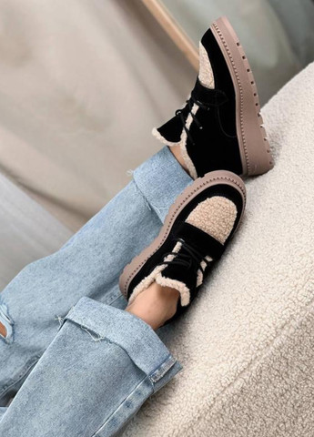 Зимние ботинки ITTS с мехом из натуральной замши