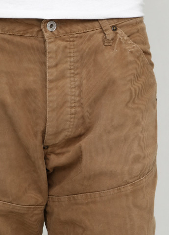 Бежевые кэжуал демисезонные прямые брюки G-Star Raw