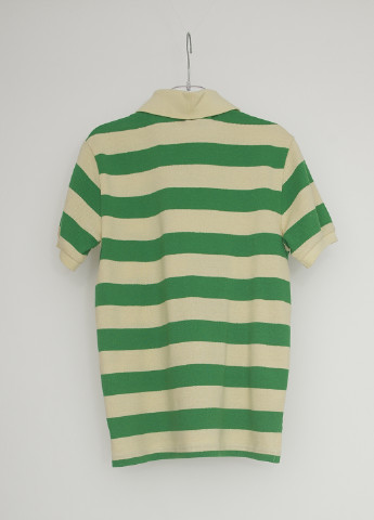 Зеленая детская футболка-поло для мальчика LTB в полоску