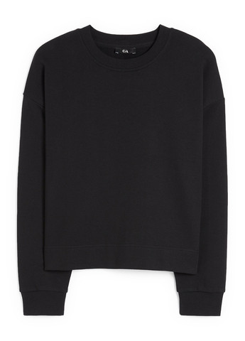 Чорний світшот C&A однотонний без декору (339850749)