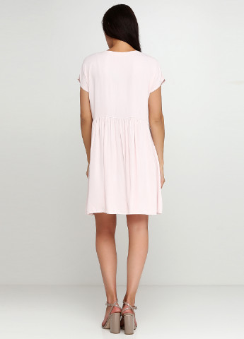 Світло-рожева кежуал сукня сорочка Moda in Italy однотонна
