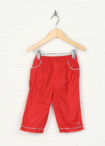 Красные кэжуал демисезонные брюки прямые Obaibi