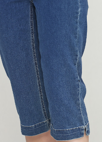 Бриджі Laurie однотонний синій джинсовий
