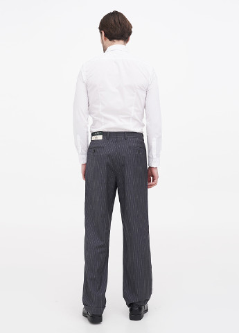 Темно-серые классические демисезонные прямые брюки Ralph Lauren