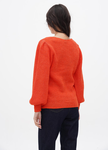 Оранжевый демисезонный пуловер пуловер YAS