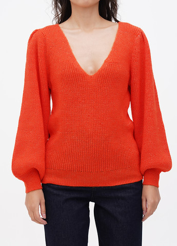 Помаранчевий демісезонний пуловер пуловер YAS