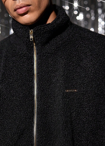 Чорна демісезонна куртка SHEIN