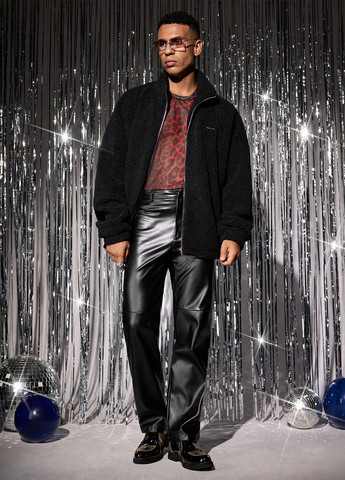 Чорна демісезонна куртка SHEIN