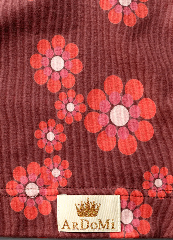 Терракотовая цветочной расцветки блузка ArDoMi демисезонная