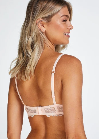 Персиковий бралетт бюстгальтер Hunkemoller без кісточок поліамід