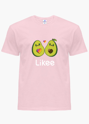 Рожева демісезонна футболка дитяча лайк авокадо (likee avocado) (9224-1031) MobiPrint