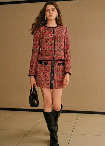 Цветной женский жакет SHEIN колор блок - демисезонный