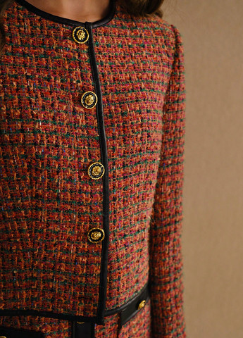 Цветной женский жакет SHEIN колор блок - демисезонный