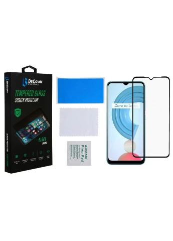 Стекло защитное Realme C21Y Black (706904) BeCover (252370900)