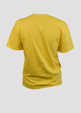 Желтая летняя футболка с коротким рукавом NEL