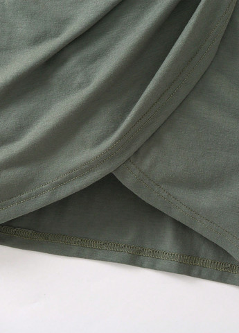 Серо-зелёное платье SHEIN (325400238)