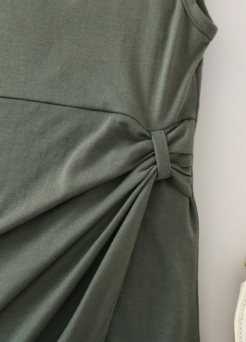 Серо-зелёное платье SHEIN (325400238)