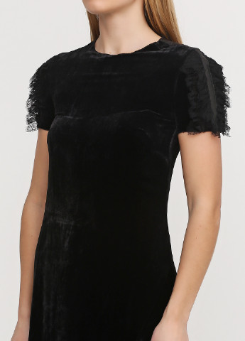 Чорна коктейльна сукня Ralph Lauren однотонна