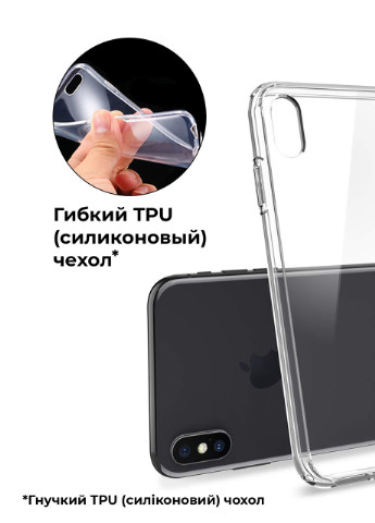 Чехол силиконовый Apple Iphone X Амонг Ас Красный (Among Us Red) (6129-2417) MobiPrint (219566607)