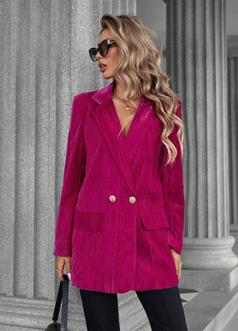 Розовый женский жакет SHEIN однотонный - всесезон