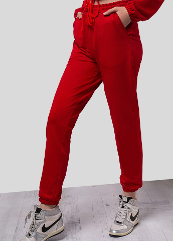 Красные кэжуал демисезонные джоггеры брюки Azuri
