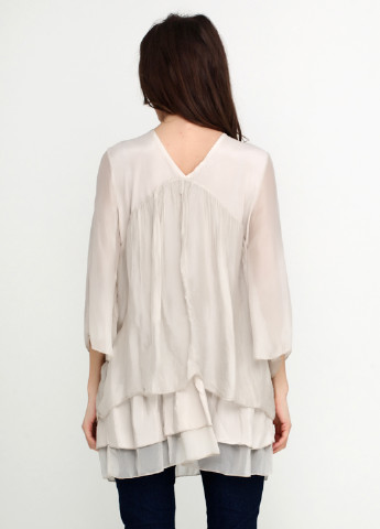 Світло-сіра демісезонна блуза New Collection
