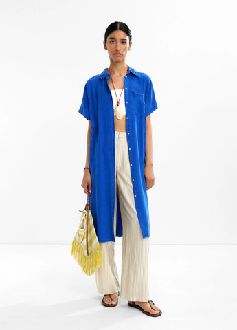 Синя кежуал сукня сукня-сорочка Parfois однотонна