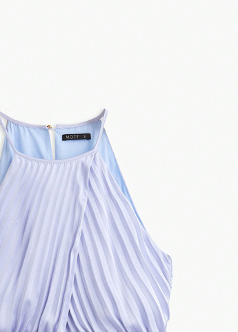 Бузкова коктейльна сукня кльош, плісована SHEIN однотонна