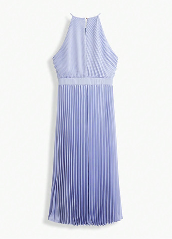 Бузкова коктейльна сукня кльош, плісована SHEIN однотонна