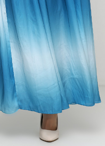 Голубая кэжуал градиентной расцветки юбка Traffic People а-силуэта (трапеция)